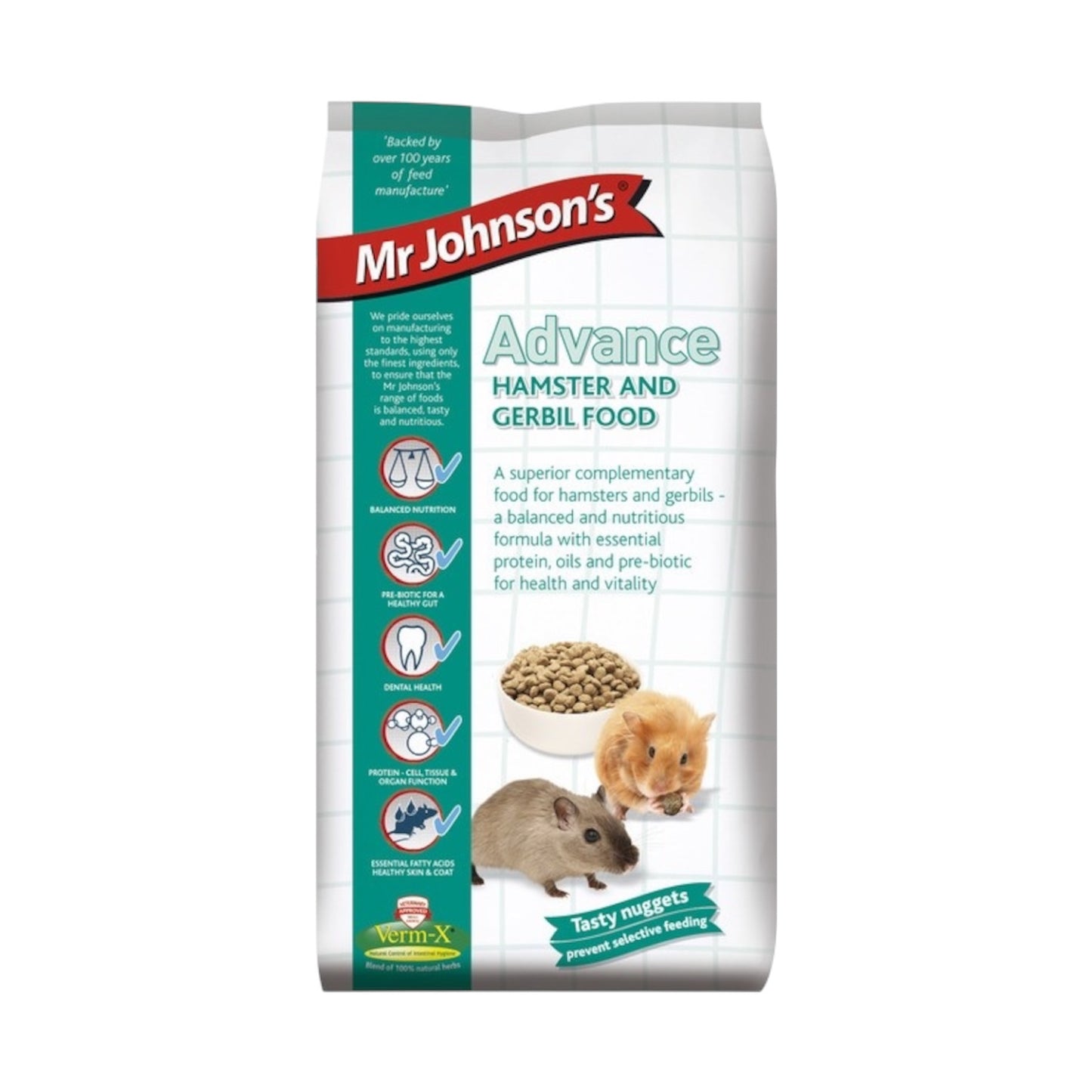 Mr Johnson's Advance Hamster & Gerbil 750g
