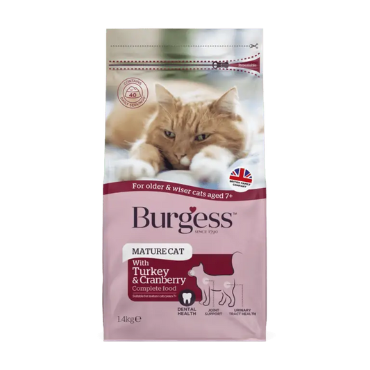Burgess Mature Cat with Turkey & Cranberry 1.4kg