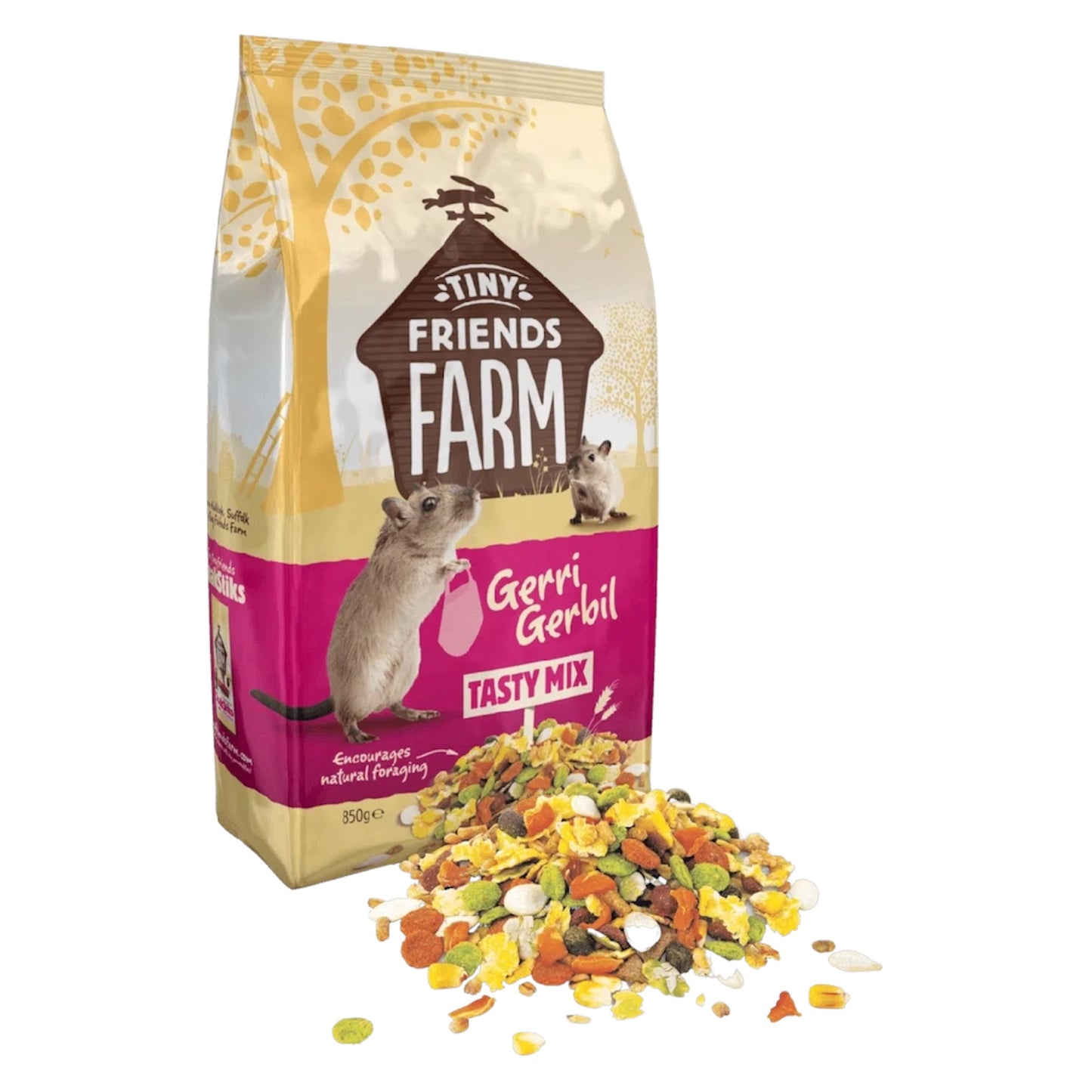 Tiny Friends Farm Gerri Gerbil Tasty Mix 850g