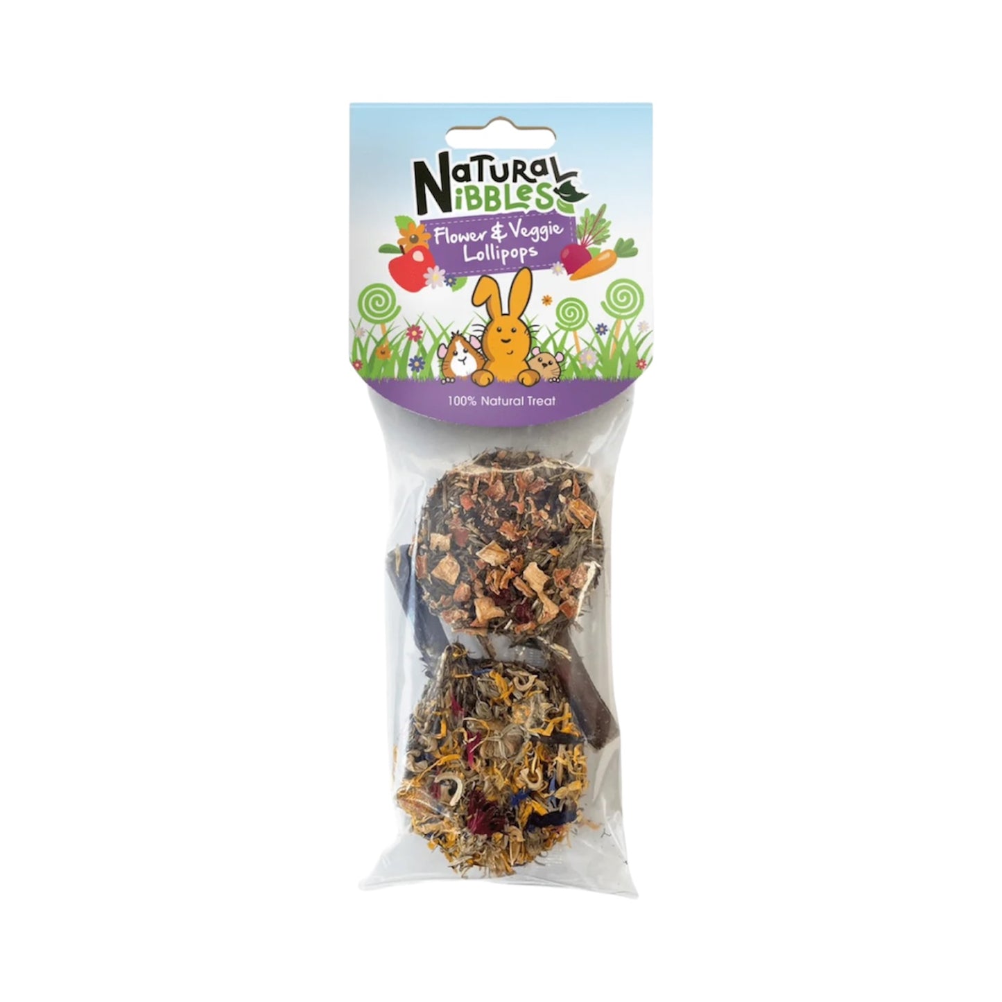 Natural Nibbles Flower & Veggie Lollipops 40g