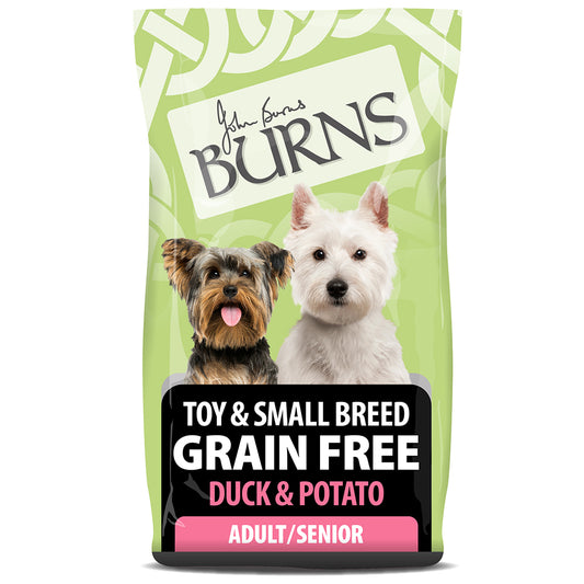 BURNS Grain Free Adult Small / Toy Breed Duck & Potato 2kg