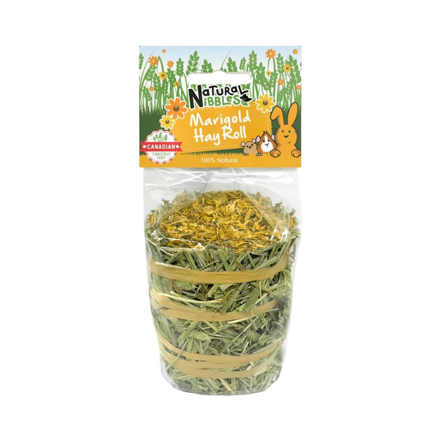 Natural Nibbles Marigold Timothy Hay Roll 100g