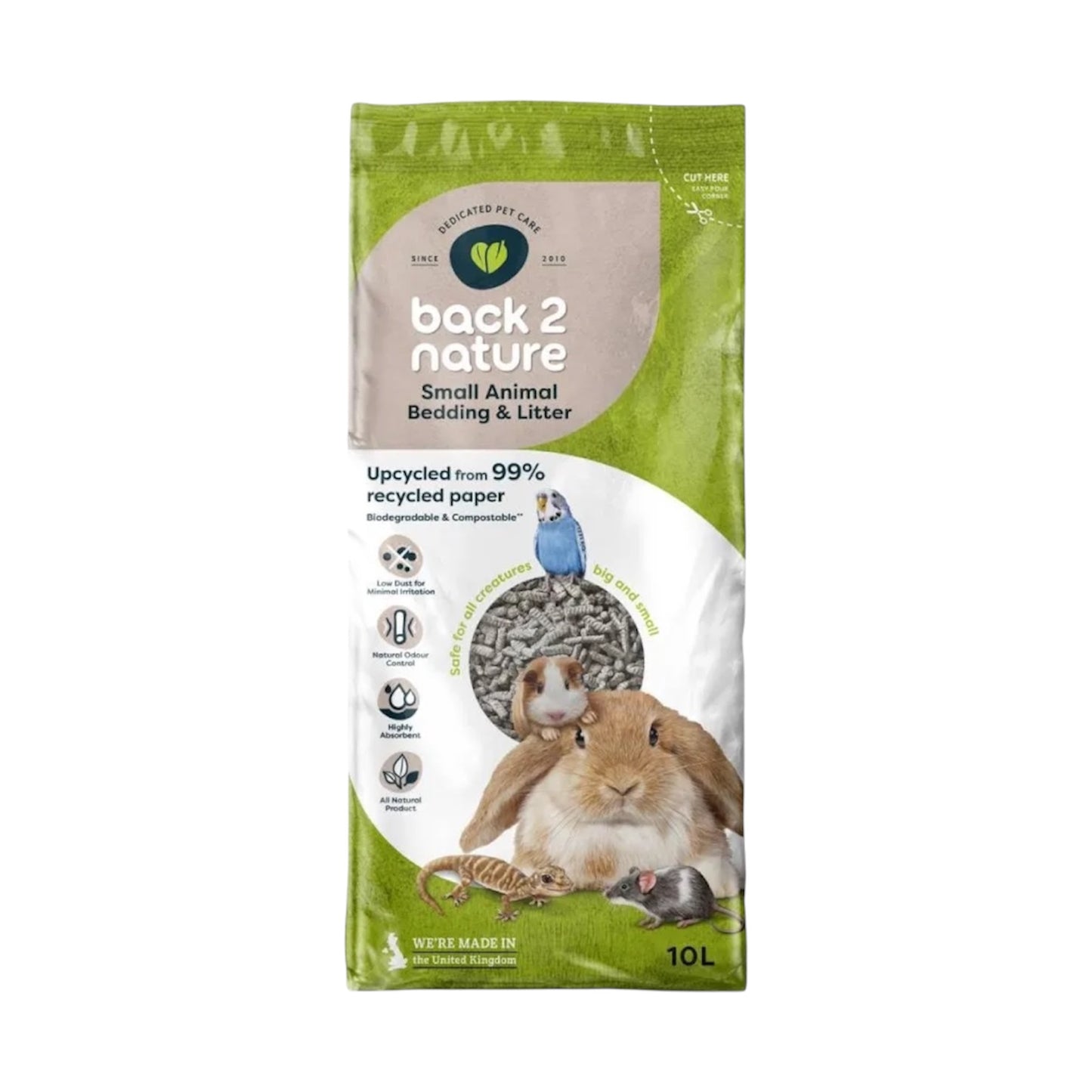 Back 2 Nature Small Animal Bedding 10L