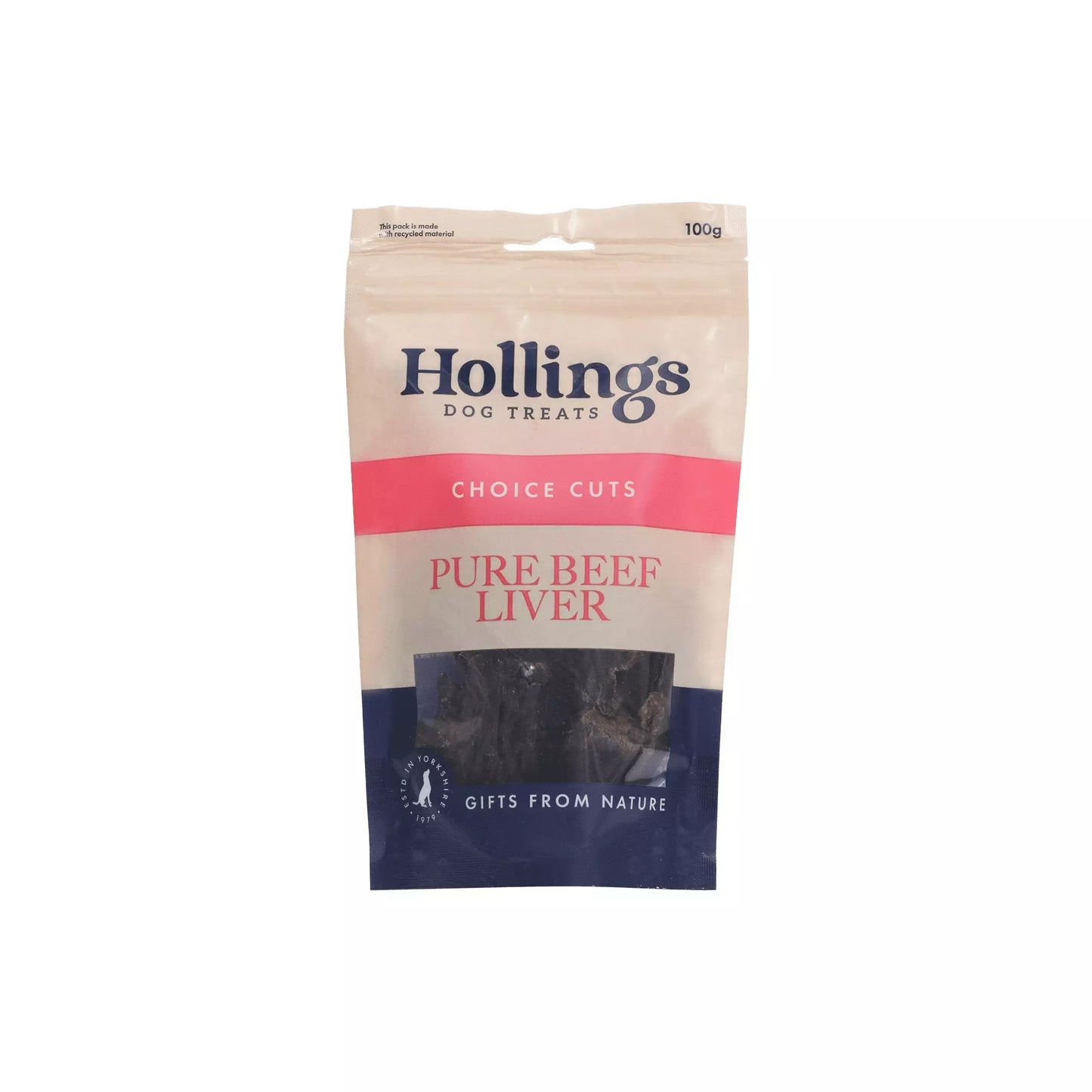 Hollings Air Dried Liver Dog Treats 100g