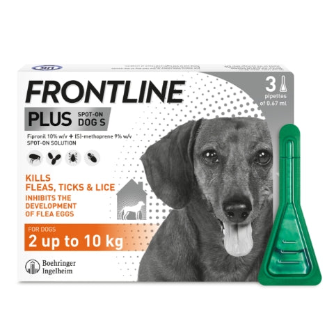 Frontline Plus Small Dog Flea Treatment (2-10kg)