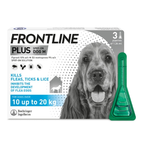 Frontline Plus Medium Dog Flea Treatment (10-20kg)