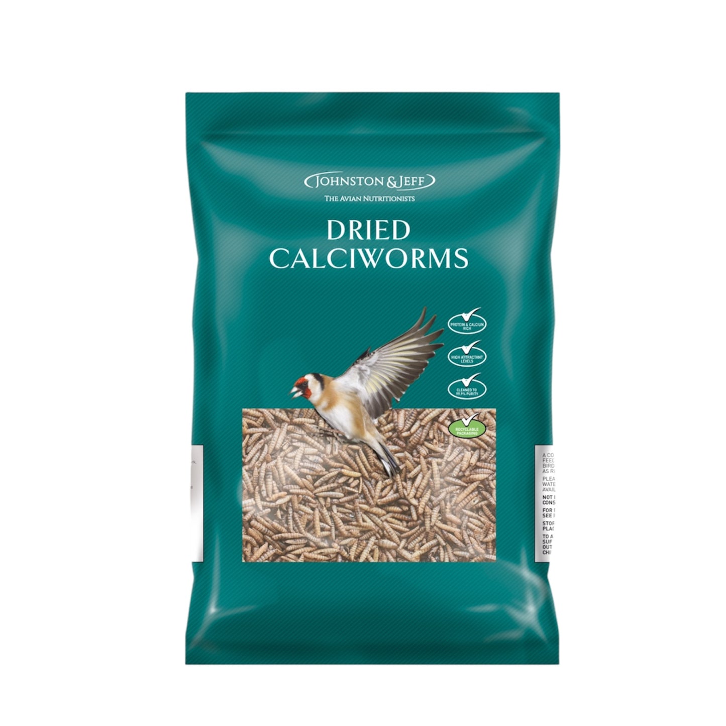 Johnston & Jeff Dried Calciworms 1kg
