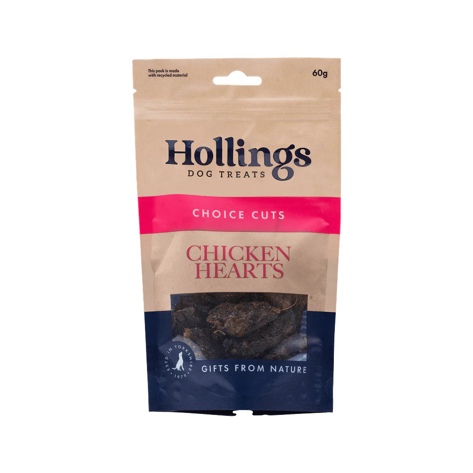 Hollings Chicken Hearts 60g