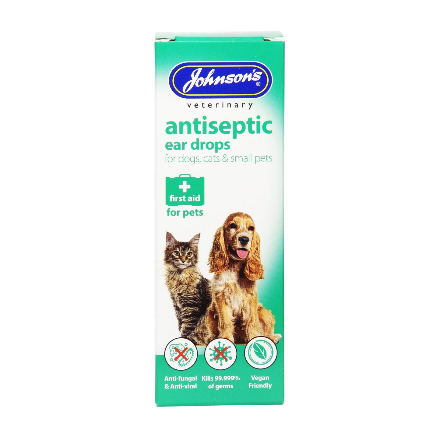 Johnson’s Veterinary Antiseptic Ear Drops for Dogs & Cats