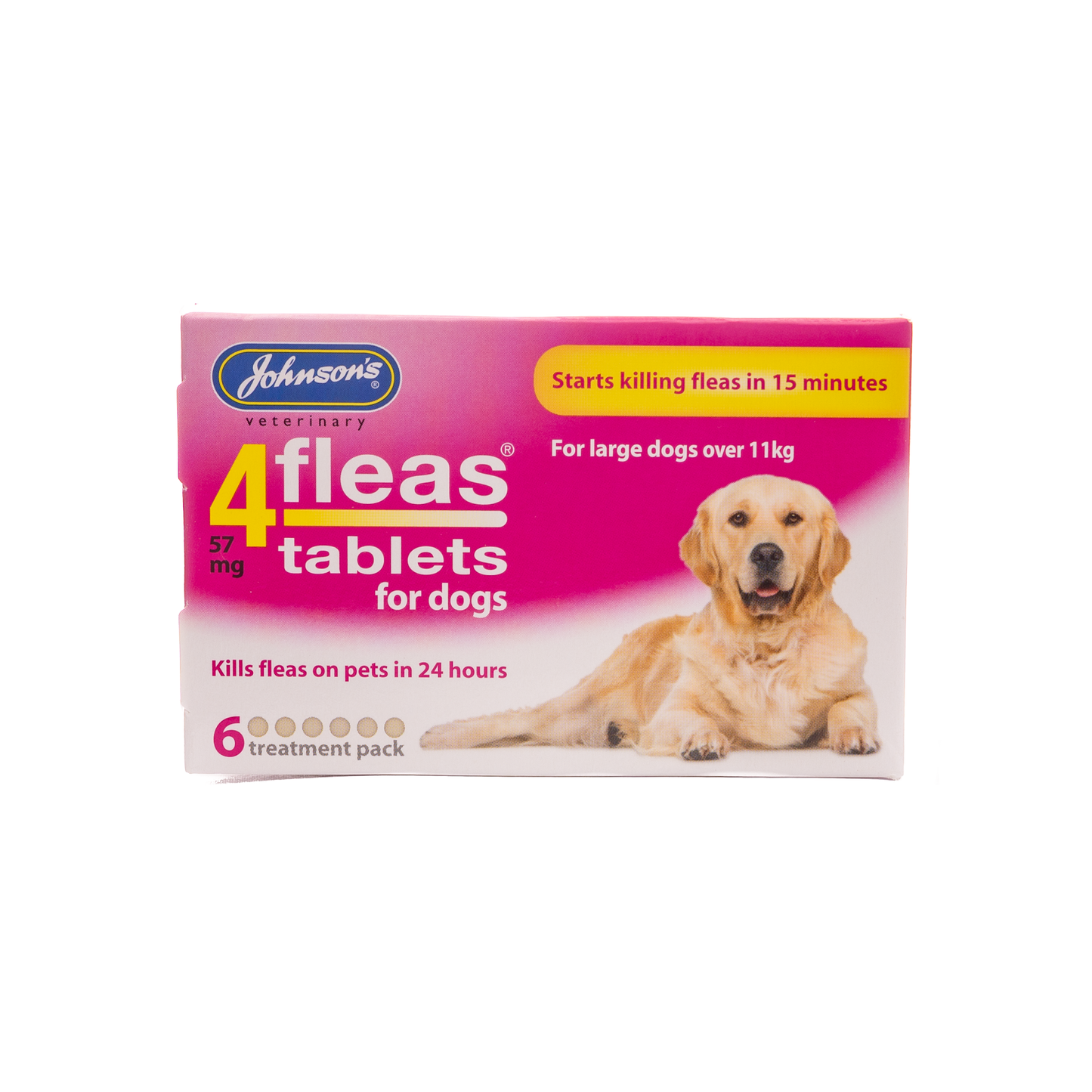 Johnson’s Veterinary 4Fleas Tablets for Medium & Large Dogs