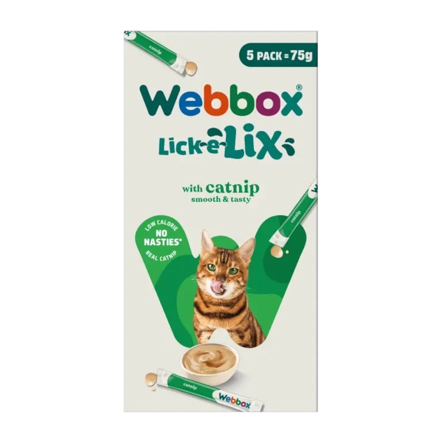 Webbox Lick-e-Lix Chicken & Catnip (5 Pack)