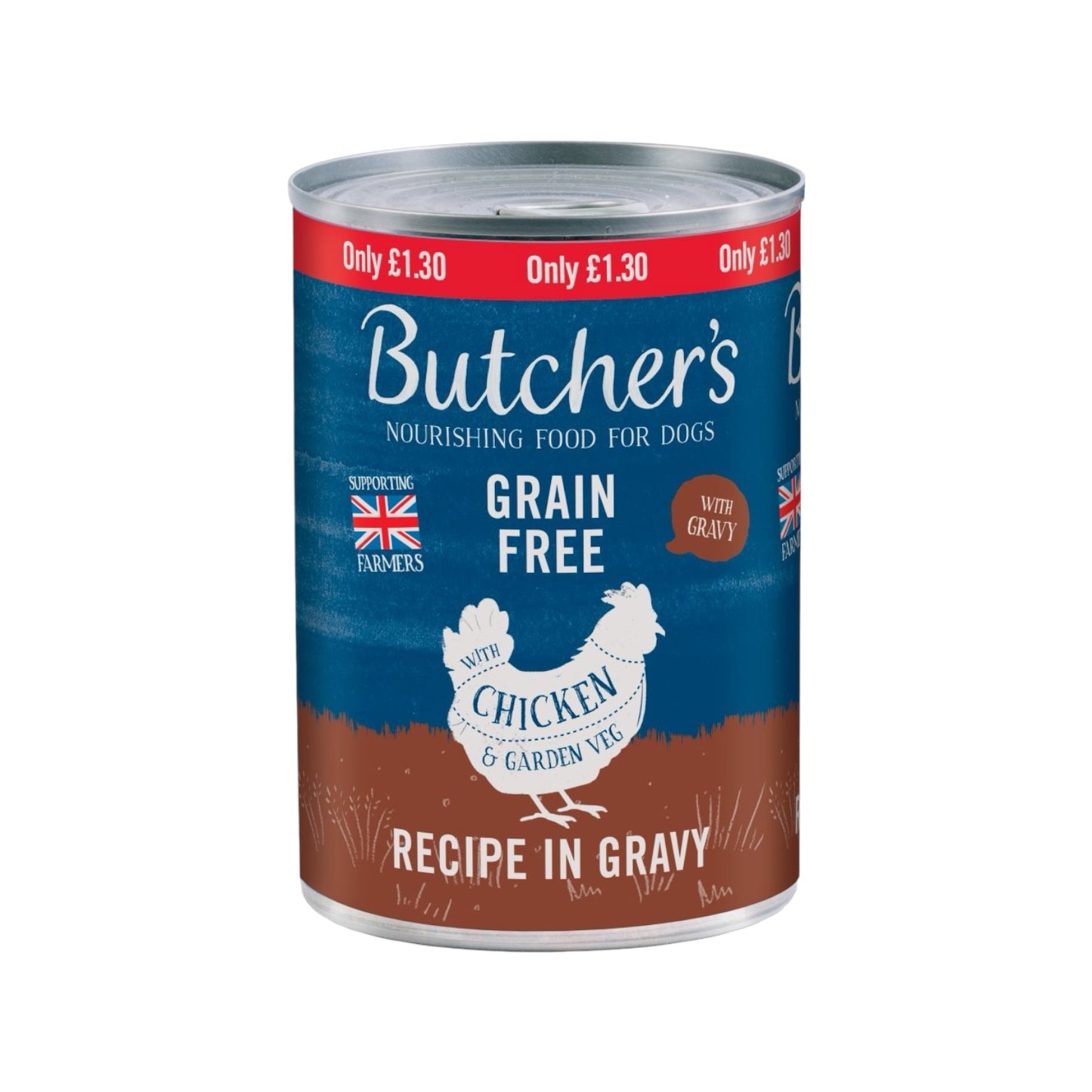 Butcher's Chicken Grain Free Recipe in Gravy Dog Food Can - Single PM