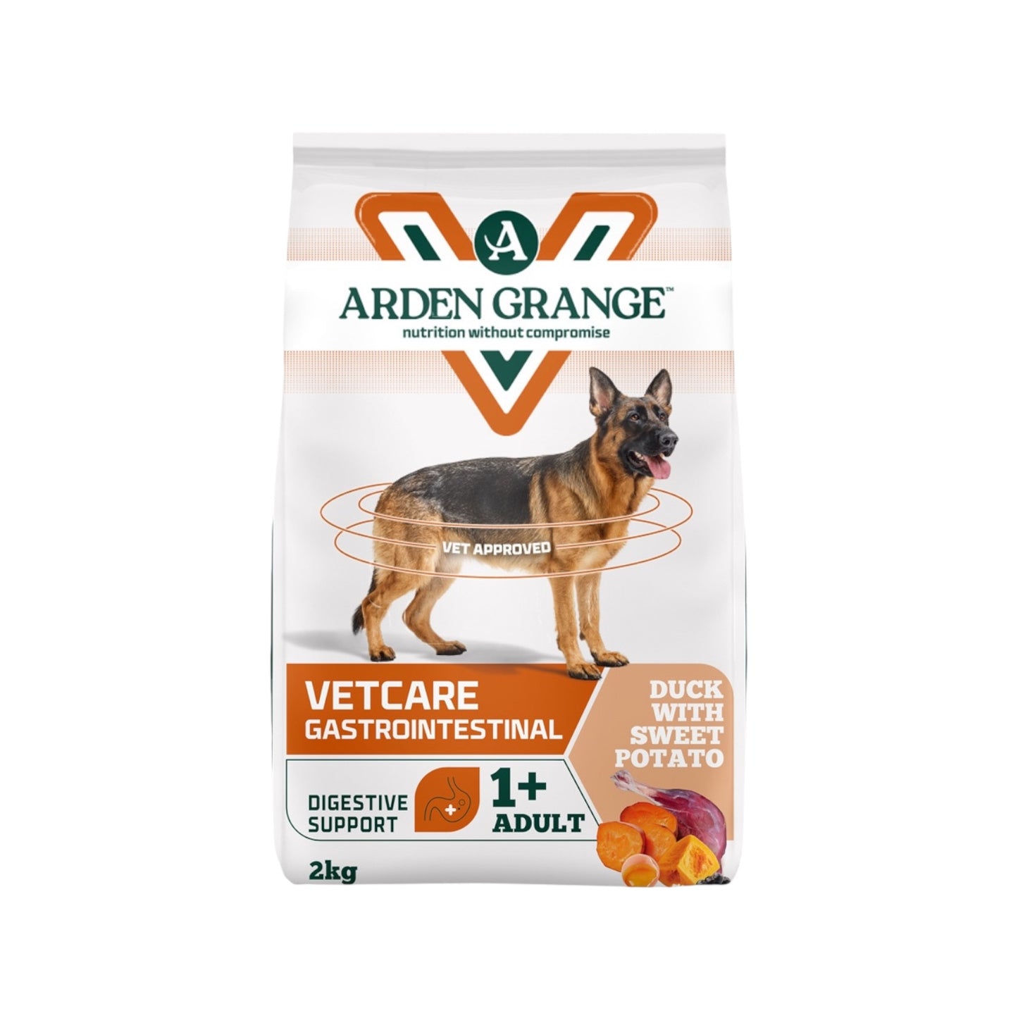 Arden Grange VetCare Gastrointestinal Duck with Sweet Potato 2kg