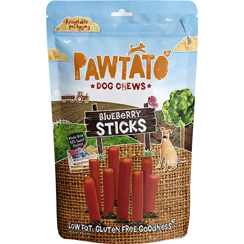 Pawtato Blueberry Sticks 120g