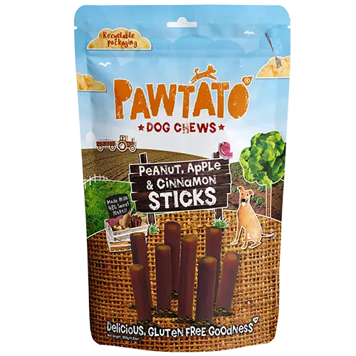 Pawtato Peanut, Apple Cinamon Sticks 120g