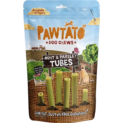 Pawtato Low Fat Gluten Free Tube Mint & Parsley 90g