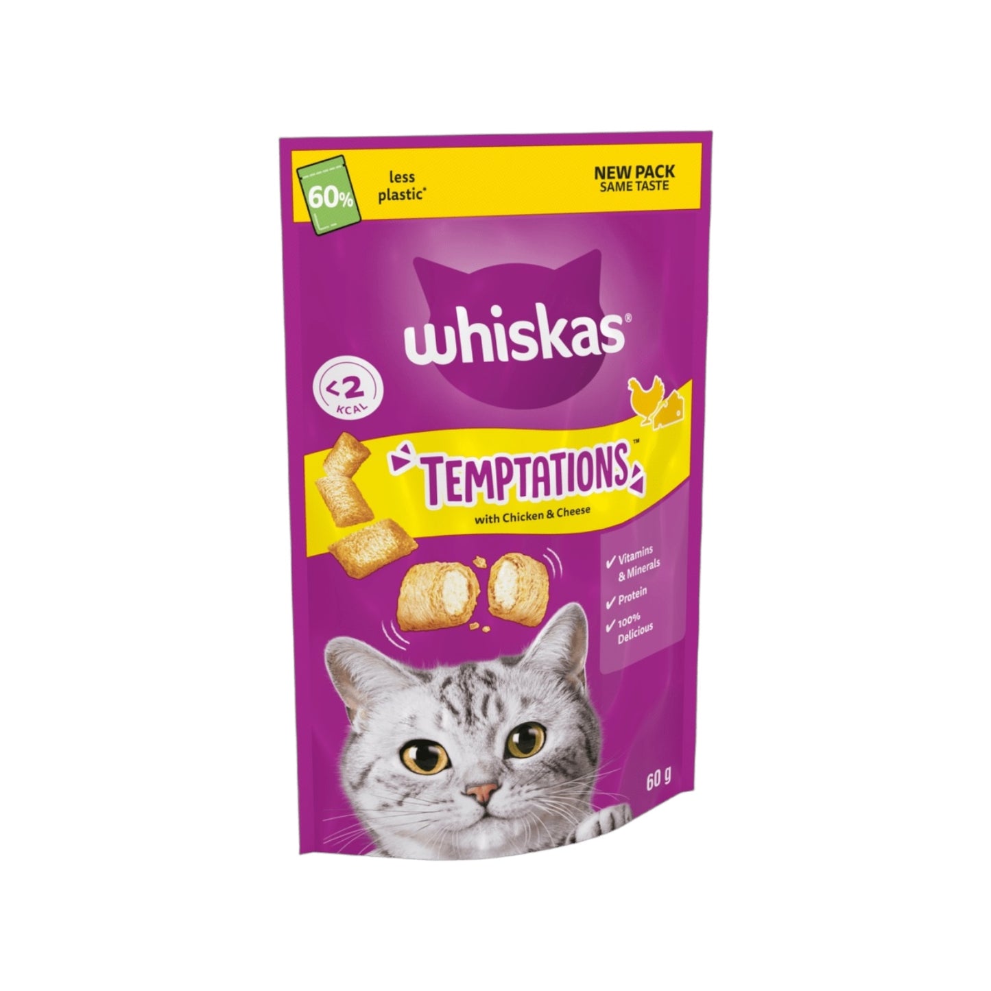 Whiskas Temptations Chicken & Cheese 60g