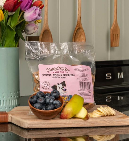 Betty Miller's Grain-Free Banana, Apple & Blueberry Bones 400g