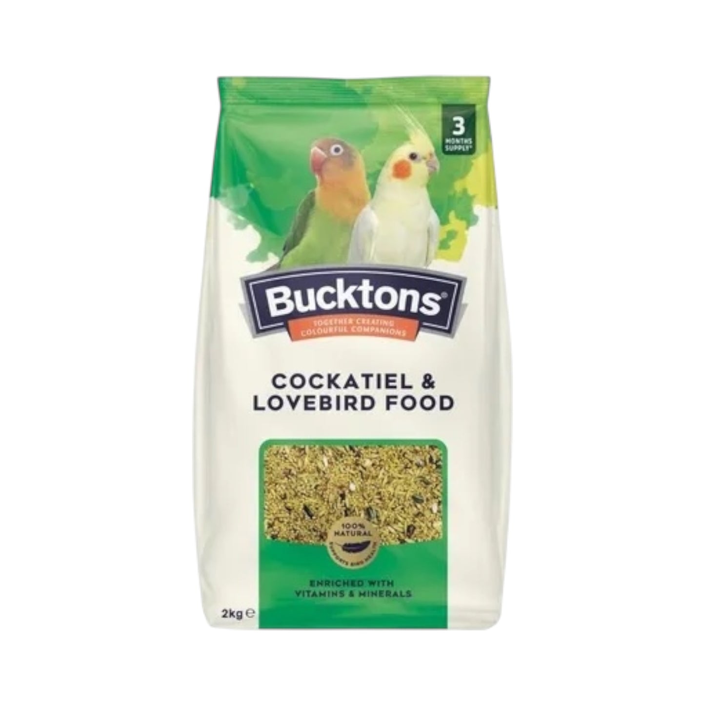 Bucktons Cockatiel & Lovebird Food 2kg