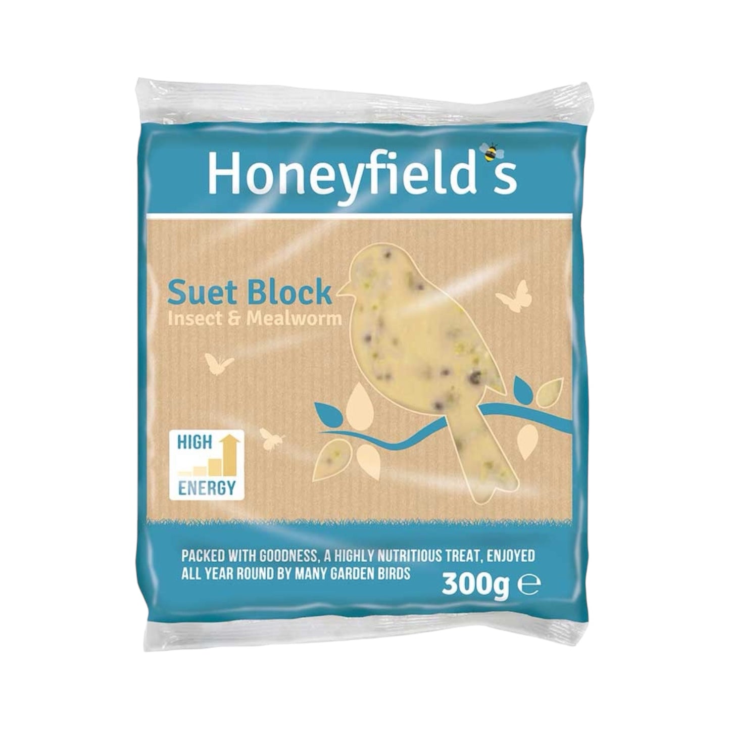Honeyfield's Suet Block - Insect & Mealworm 300g