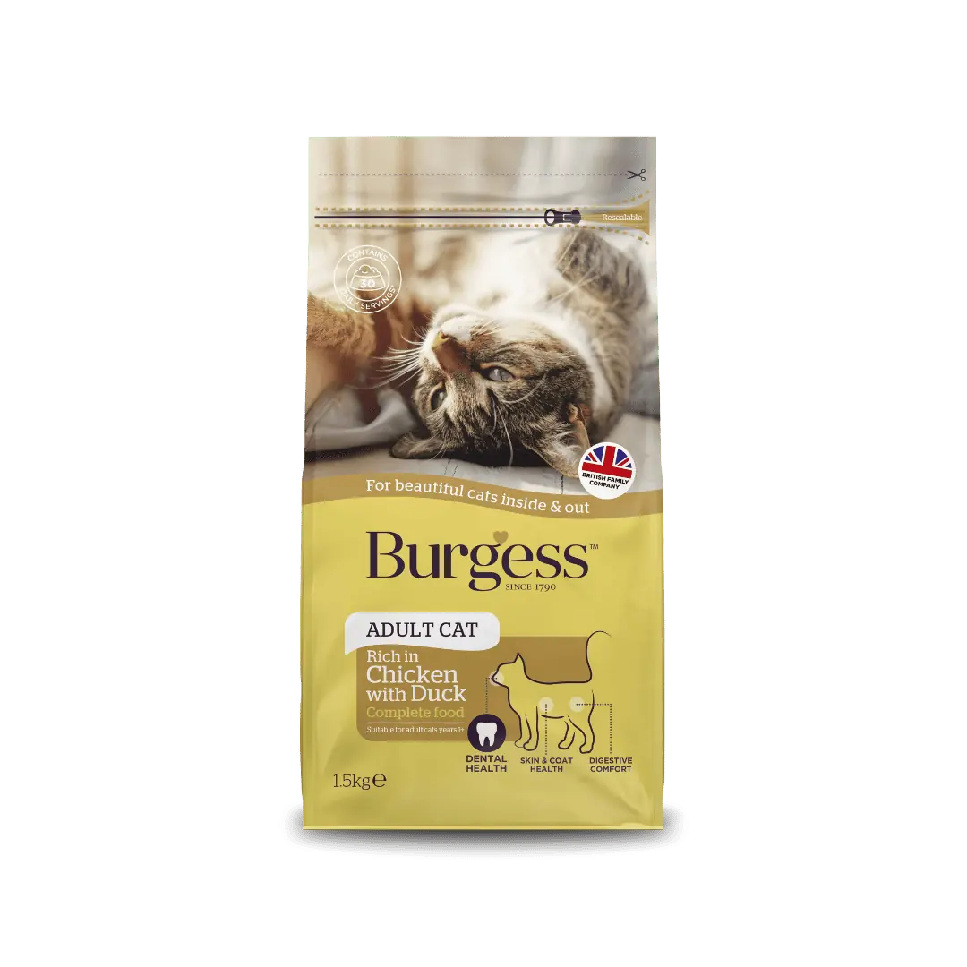 Burgess Adult Cat Chicken & Duck 1.5kg