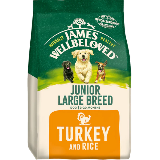 James Wellbeloved Junior Large Breed Turkey & Rice