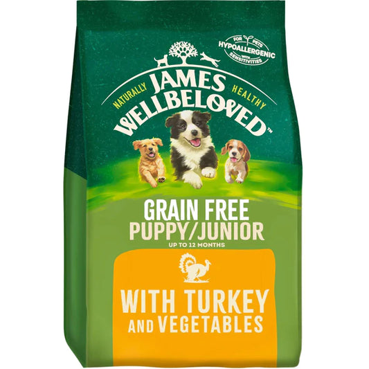James Wellbeloved Puppy / Junior Grain Free Turkey & Vegetables 1.5kg