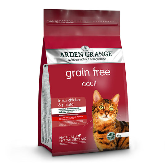 Arden Grange Cat Adult Dry Food Grain Free Chicken & Potato 2kg