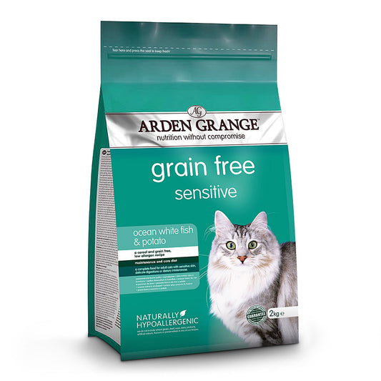 Arden Grange Cat Adult Sensitive Dry Food 2kg