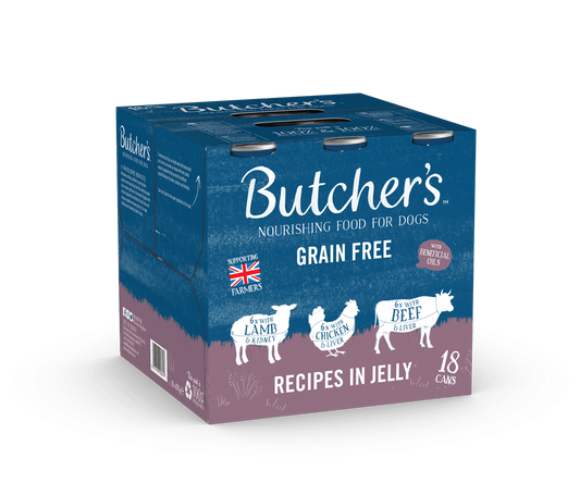 Butchers Grain Free Recipes in Jelly Cans (18 Pack)
