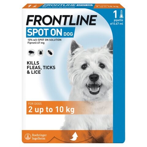 Frontine Spot On Small Dog - 1 Pipette