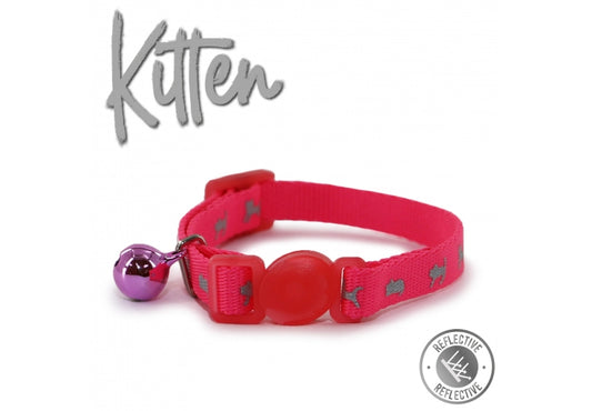 Ancol Kitten Collar HiViz Pink