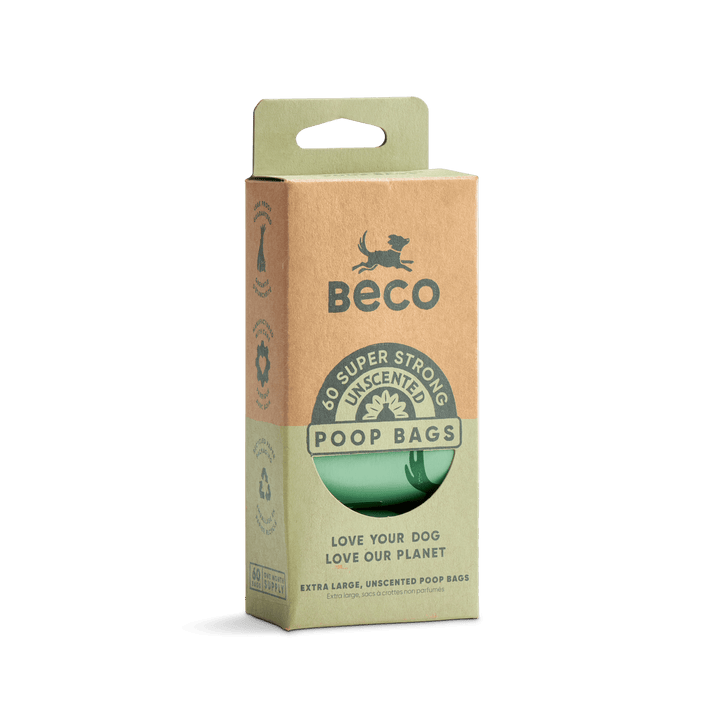 BECO Poop Bags Unscented 60 Pack