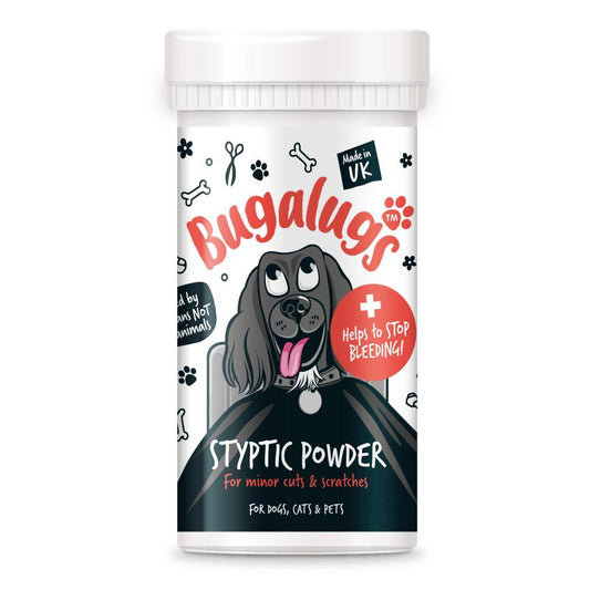 Bugalugs Styptic Blood Stop Powder (Suitable for Cats, Dogs & Small Animals)