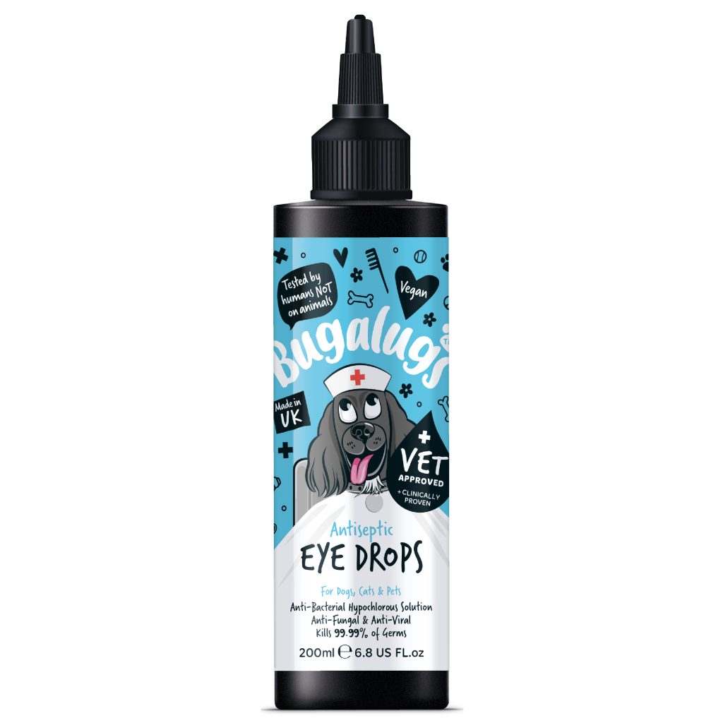 Bugalugs Antiseptic Eye Drops Suitable for Cats Dogs Pure Pets Newport