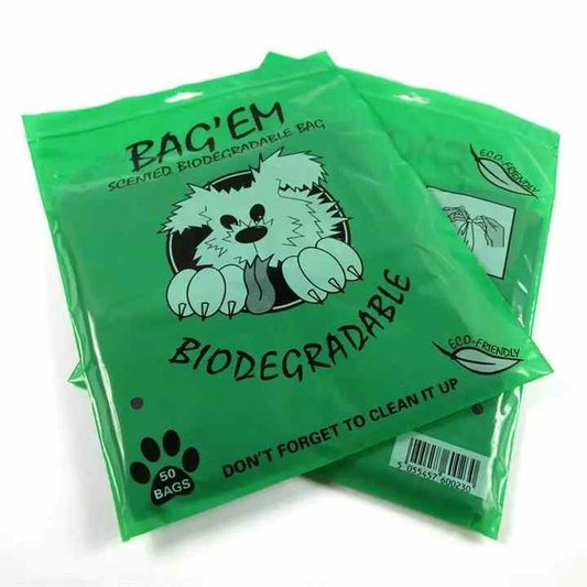 Bag’Em Biodegradable Poop Bags 50 Pack