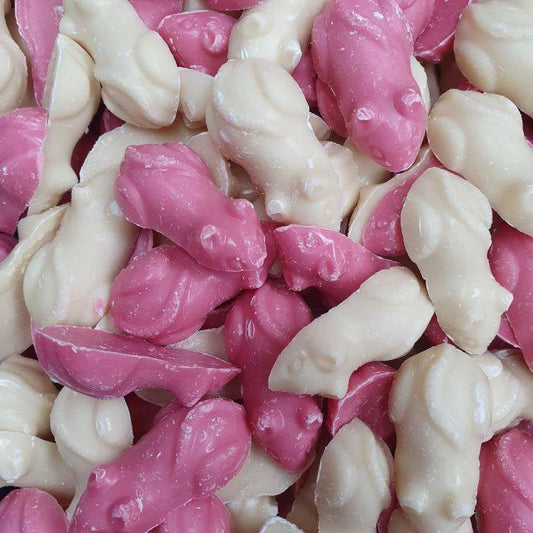 Dog Chocs - Pink & White Mice 1kg