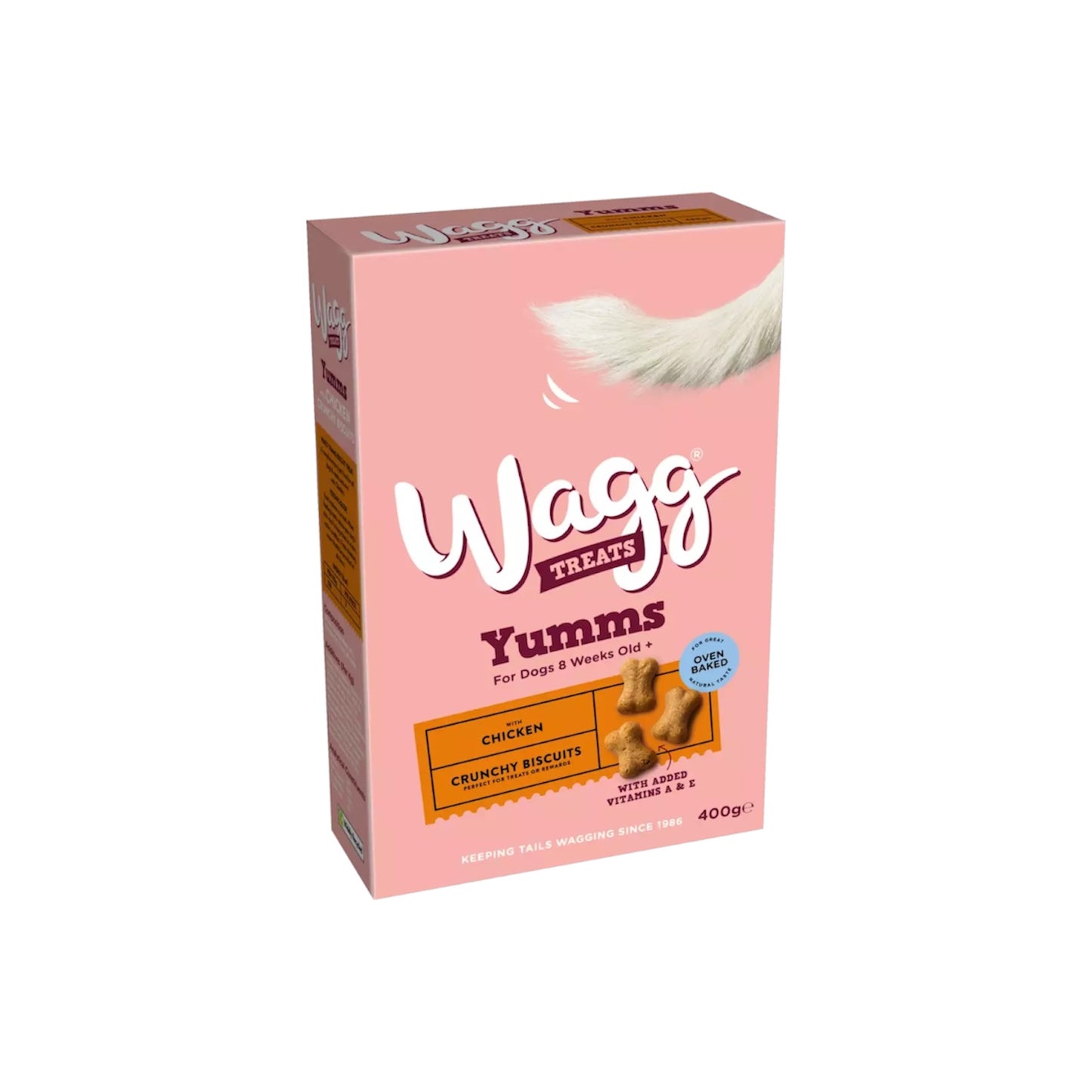 Wagg Yumms Crunchy Biscuit Dog Treats with Chicken