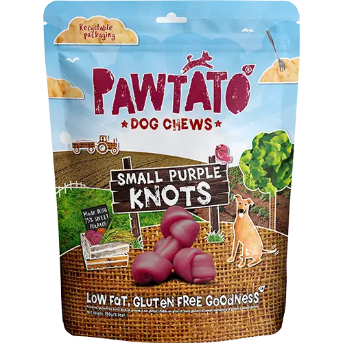 Pawtato Knots Small Purple 150g