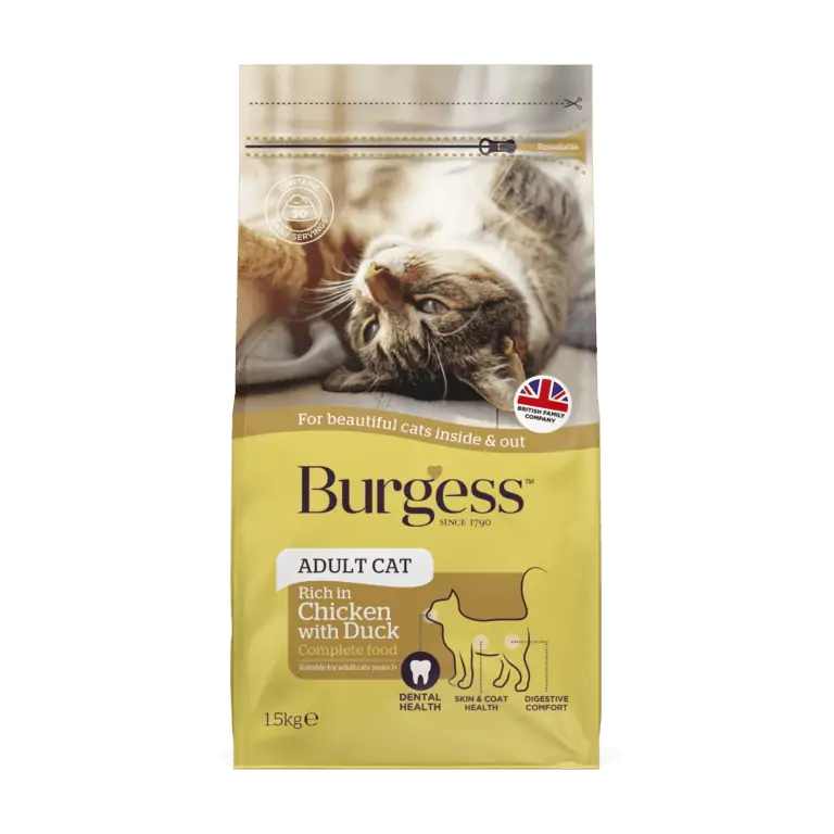 Burgess Adult Cat Chicken & Duck 1.5kg