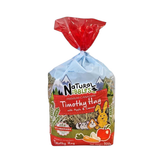 Natural Nibbles Canadian Timothy Hay with Apple & Carrot 500g