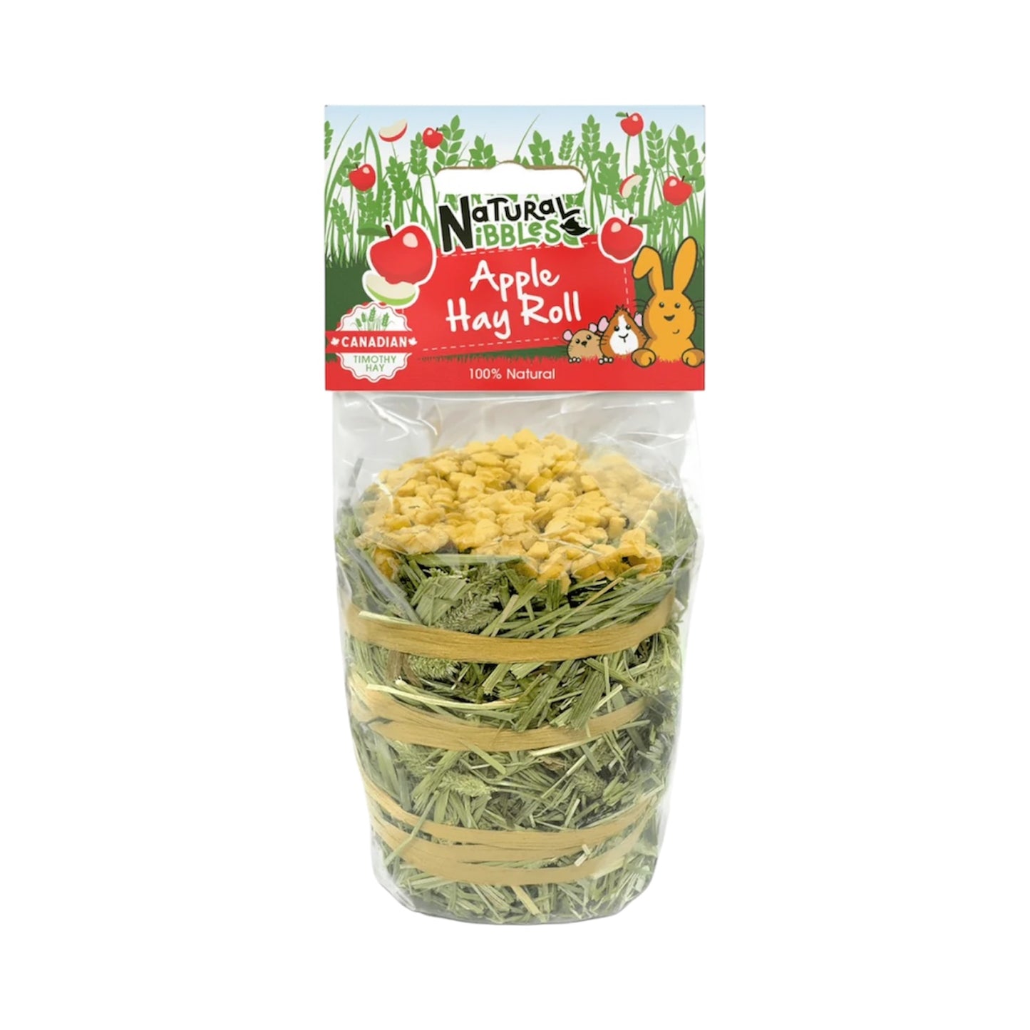 Natural Nibbles Apple Timothy Hay Roll 100g