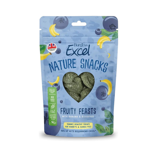Burgess Excel Nature Snacks Fruity Feast 60g