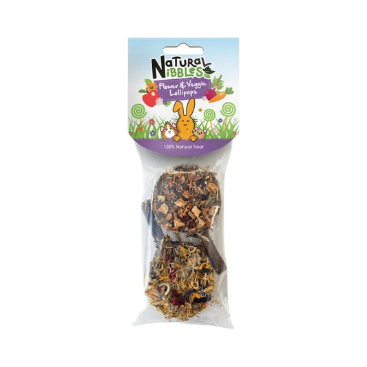 Natural Nibbles Flower & Veggie Lollipops 40g