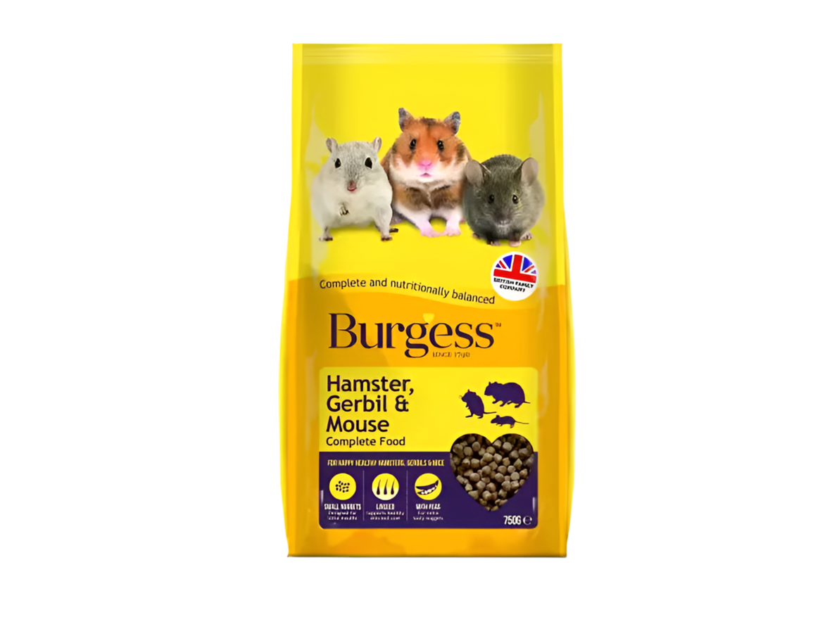 Burgess Excel Hamster, Gerbil & Mouse 750g