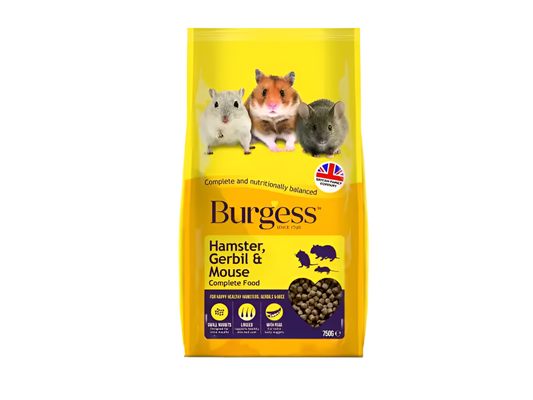 Burgess Excel Hamster, Gerbil & Mouse 750g