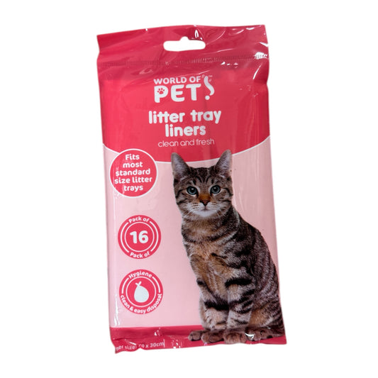 World of Pets Litter Tray Liners 16 pack
