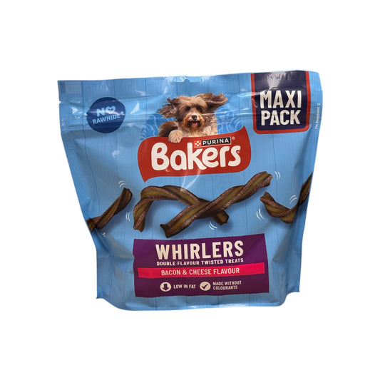 BAKERS Whirlers Bacon & Cheese Dog Treats Maxi Pack
