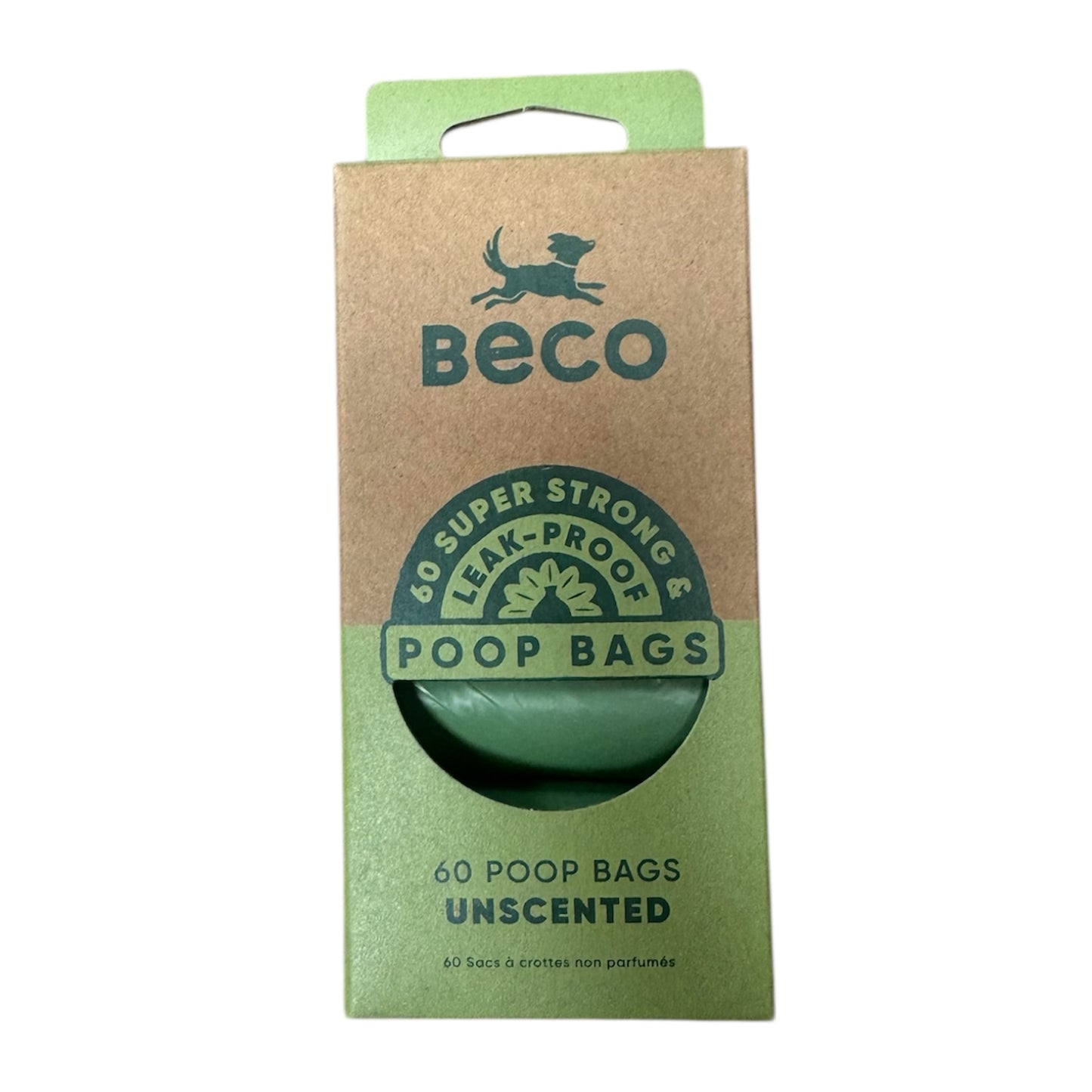 Beco Unscented Strong Poop Bags (60 Pack / 4 Rolls)