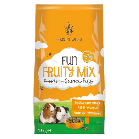 Country Values Fun Fruity Mix Nuggets for Guinea Pigs 1.5kg
